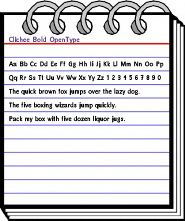 Clichee Bold animated font preview Clichee Bold animated font preview