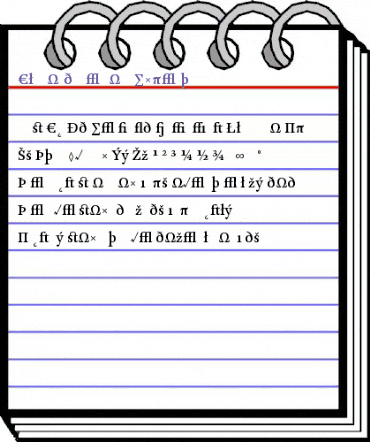 CliffordNine Regular animated font preview CliffordNine Regular animated font preview