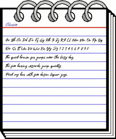 Clusive Regular animated font preview Clusive Regular animated font preview