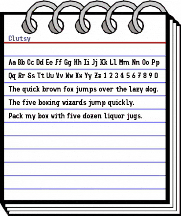 Clutsy Regular animated font preview Clutsy Regular animated font preview
