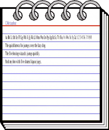 C Regular animated font preview