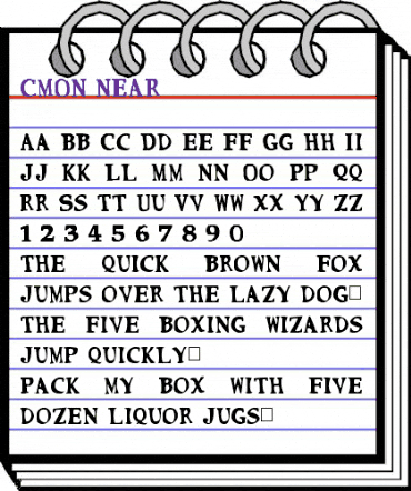 CMON NEAR Normal animated font preview CMON NEAR Normal animated font preview