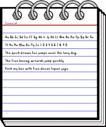 Coaxial Medium animated font preview Coaxial Medium animated font preview