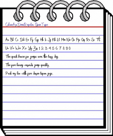 Cobain Aja Demo Regular animated font preview Cobain Aja Demo Regular animated font preview