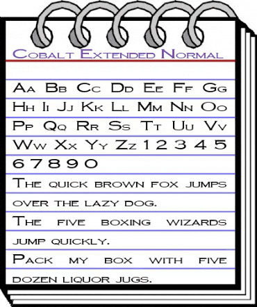 Cobalt-Extended Normal animated font preview Cobalt-Extended Normal animated font preview