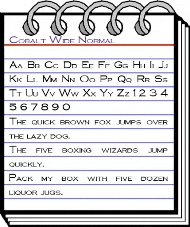 Cobalt Wide Normal animated font preview Cobalt Wide Normal animated font preview