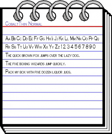 CobaltThin Normal animated font preview CobaltThin Normal animated font preview