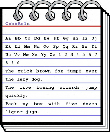 CobbBold Normal animated font preview CobbBold Normal animated font preview