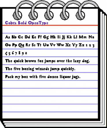 Cobra Bold animated font preview Cobra Bold animated font preview