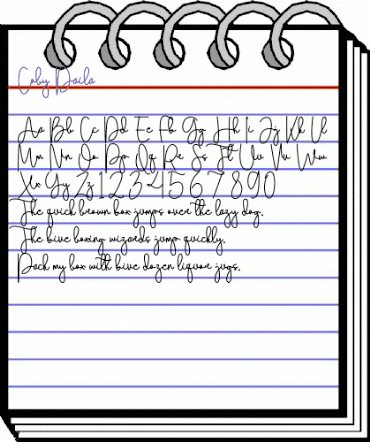 Coby Daila Regular animated font preview Coby Daila Regular animated font preview