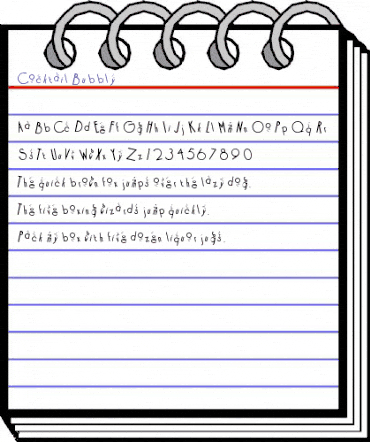 Cocktail Bubbly Regular animated font preview