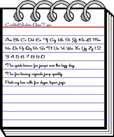 Cocktail Shaker Regular animated font preview Cocktail Shaker Regular animated font preview