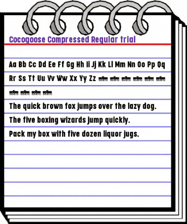 Cocogoose Compressed Trial Regular animated font preview Cocogoose Compressed Trial Regular animated font preview