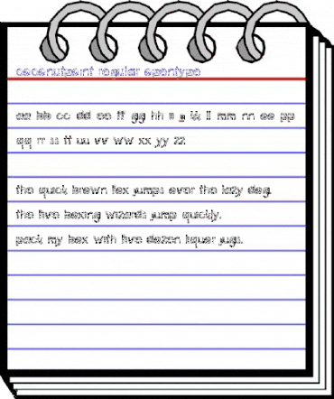 Coconut Point Regular animated font preview