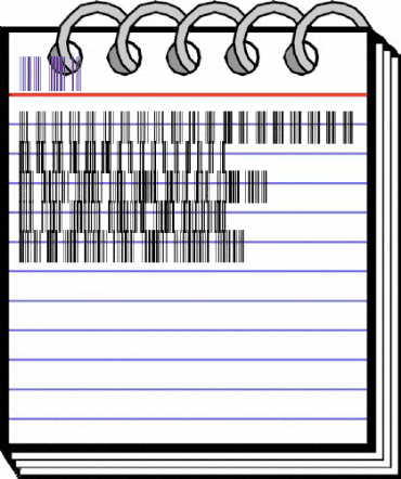 Code-128-DH Normal animated font preview Code-128-DH Normal animated font preview