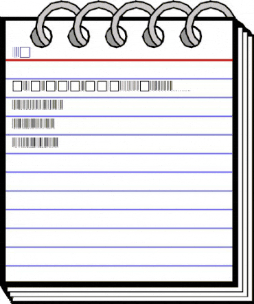 Code-EAN Normal animated font preview Code-EAN Normal animated font preview
