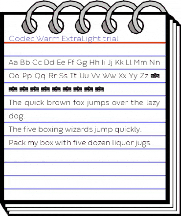 Codec Warm Trial ExtraLight animated font preview Codec Warm Trial ExtraLight animated font preview