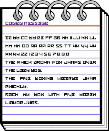 Coded Message Regular animated font preview