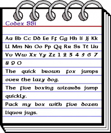 Codex SSi Regular animated font preview