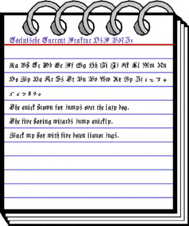 Coelnische Current Fraktur OsF UNZ1 Regular animated font preview Coelnische Current Fraktur OsF UNZ1 Regular animated font preview