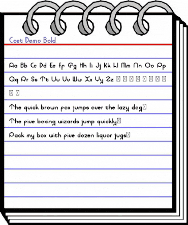 Coet Demo Bold animated font preview Coet Demo Bold animated font preview