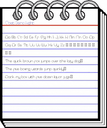 Coet Demo Light Regular animated font preview Coet Demo Light Regular animated font preview