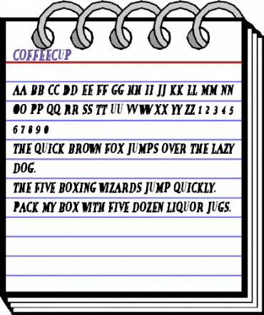 CoffeeCup Regular animated font preview CoffeeCup Regular animated font preview