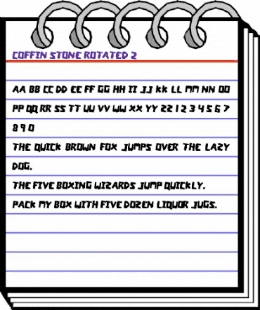 Coffin Stone Rotated 2 Regular animated font preview Coffin Stone Rotated 2 Regular animated font preview
