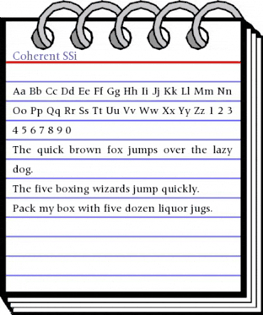 Coherent SSi Regular animated font preview