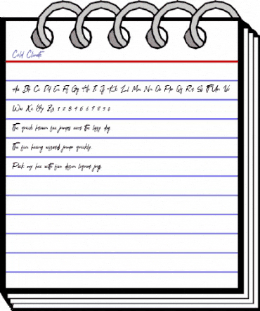 Cold Climate Regular animated font preview Cold Climate Regular animated font preview