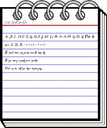 Cold Climate Regular animated font preview