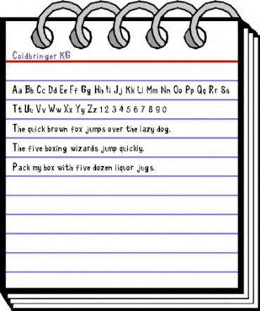Coldbringer KG Normal animated font preview Coldbringer KG Normal animated font preview