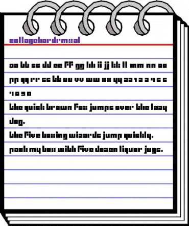 CollageHardRmxAl Regular animated font preview CollageHardRmxAl Regular animated font preview