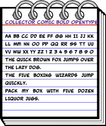 Collector Comic Bold animated font preview Collector Comic Bold animated font preview