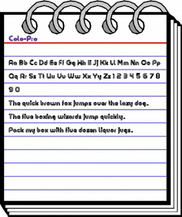 Colo Pro Regular animated font preview Colo Pro Regular animated font preview