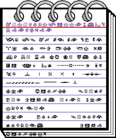 ColonialBulletsWF Regular animated font preview