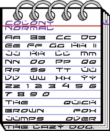 Colony Wars Normal animated font preview Colony Wars Normal animated font preview