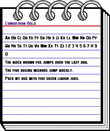 Combatron Bold animated font preview Combatron Bold animated font preview
