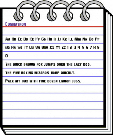 Combatron Regular animated font preview Combatron Regular animated font preview