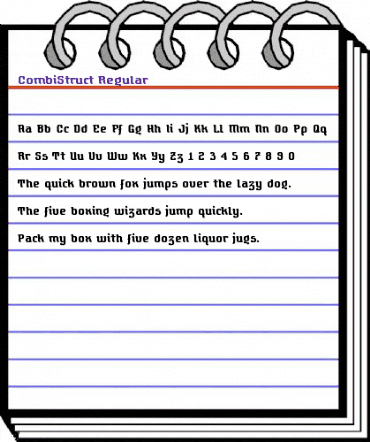 CombiStruct Regular animated font preview CombiStruct Regular animated font preview