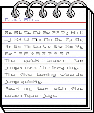 ComdoBline Regular animated font preview
