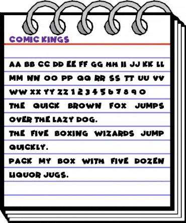 Comic Kings Regular animated font preview Comic Kings Regular animated font preview