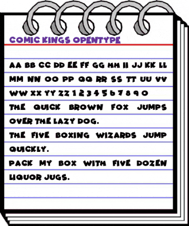 Comic Kings Regular animated font preview Comic Kings Regular animated font preview