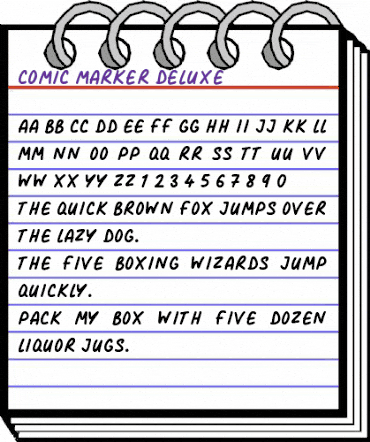 Comic Marker Deluxe Regular animated font preview Comic Marker Deluxe Regular animated font preview