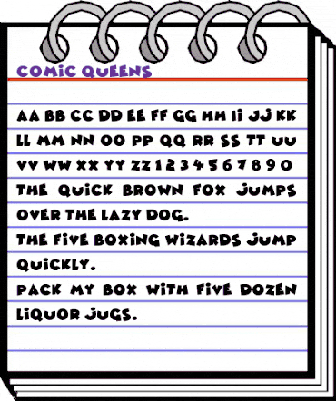 Comic Queens Regular animated font preview Comic Queens Regular animated font preview
