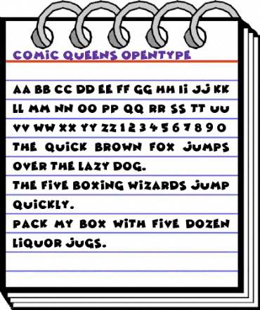 Comic Queens Regular animated font preview Comic Queens Regular animated font preview