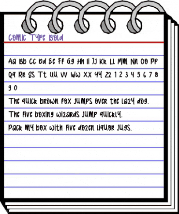 Comic Type Bold Bold animated font preview Comic Type Bold Bold animated font preview