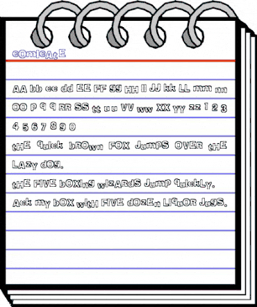 Comicate Regular animated font preview Comicate Regular animated font preview