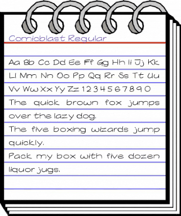 Comicblast Regular animated font preview Comicblast Regular animated font preview