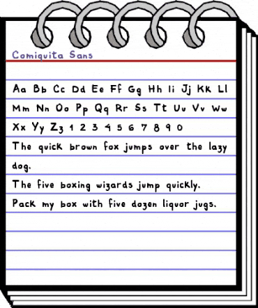 Comiquita Sans Medium animated font preview Comiquita Sans Medium animated font preview